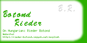 botond rieder business card